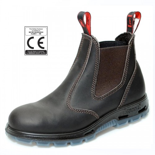 REDBACK Bobcat Australian Safety Boots, Steel Toe Cap USBOK Brown